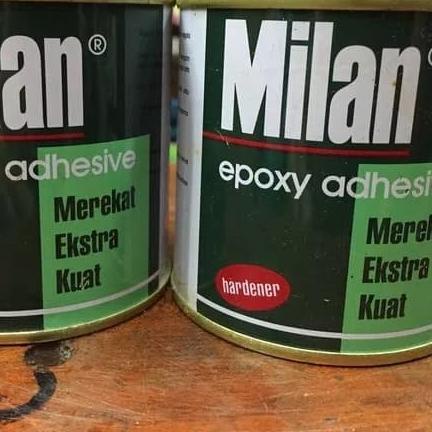 

Lem epoxy Milan 2komponen resin + hardener kemasan kecil