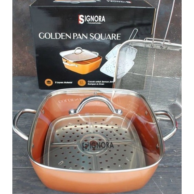 Signora Panci Golden Square Pan Signora Multifuntion / Golder Square Panci Signora