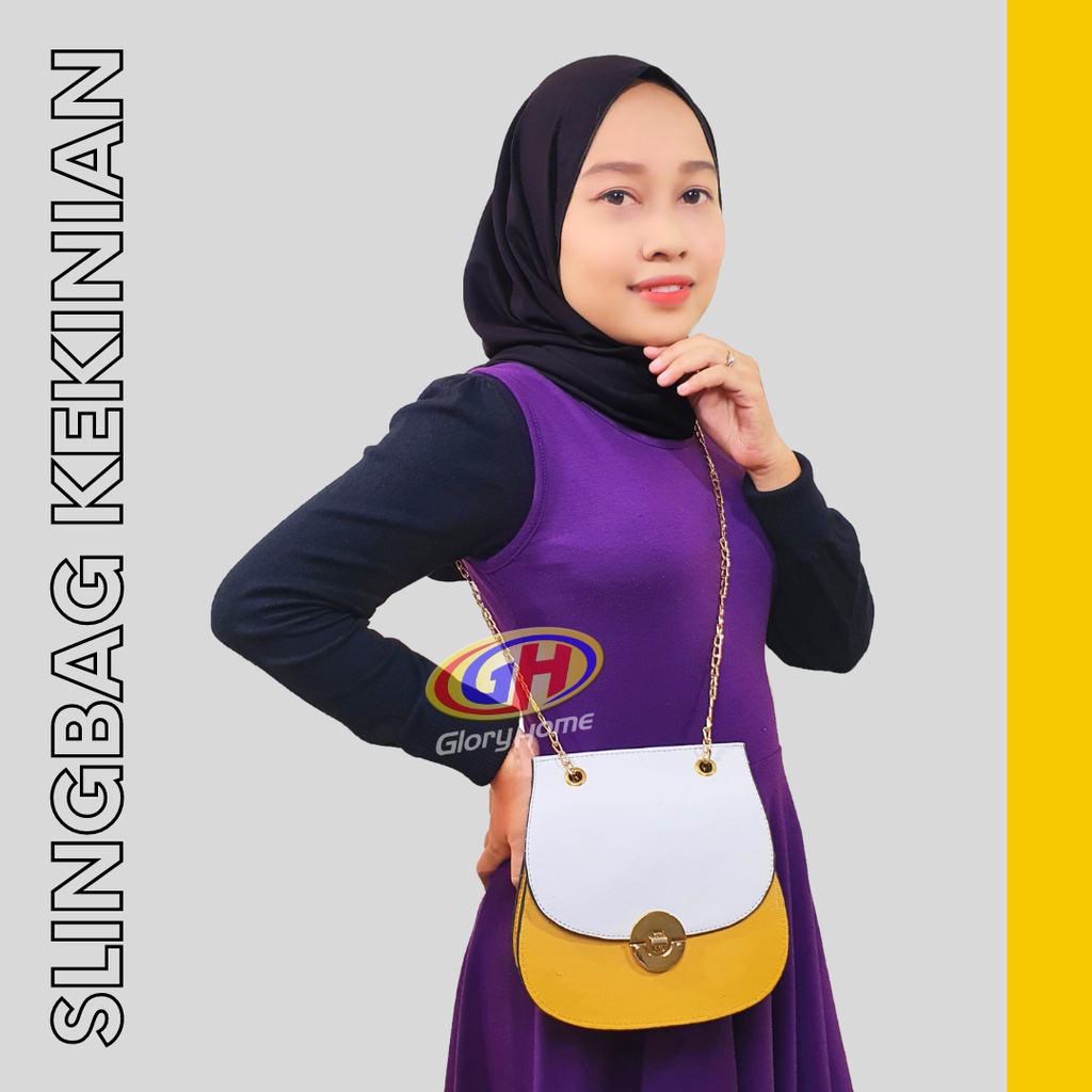 Tas Selempang Wanita Mini Korea Kekinian / Sling Bag Wanita Korean Style Rantai