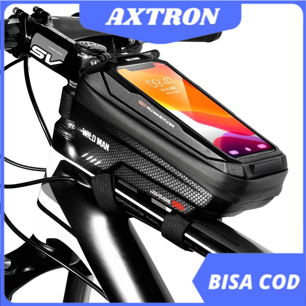 WILD MAN Tas Sepeda Smartphone Case Handlebar Waterproof 1 L / Bike Waterproof Bag 1L Smartphone Tas