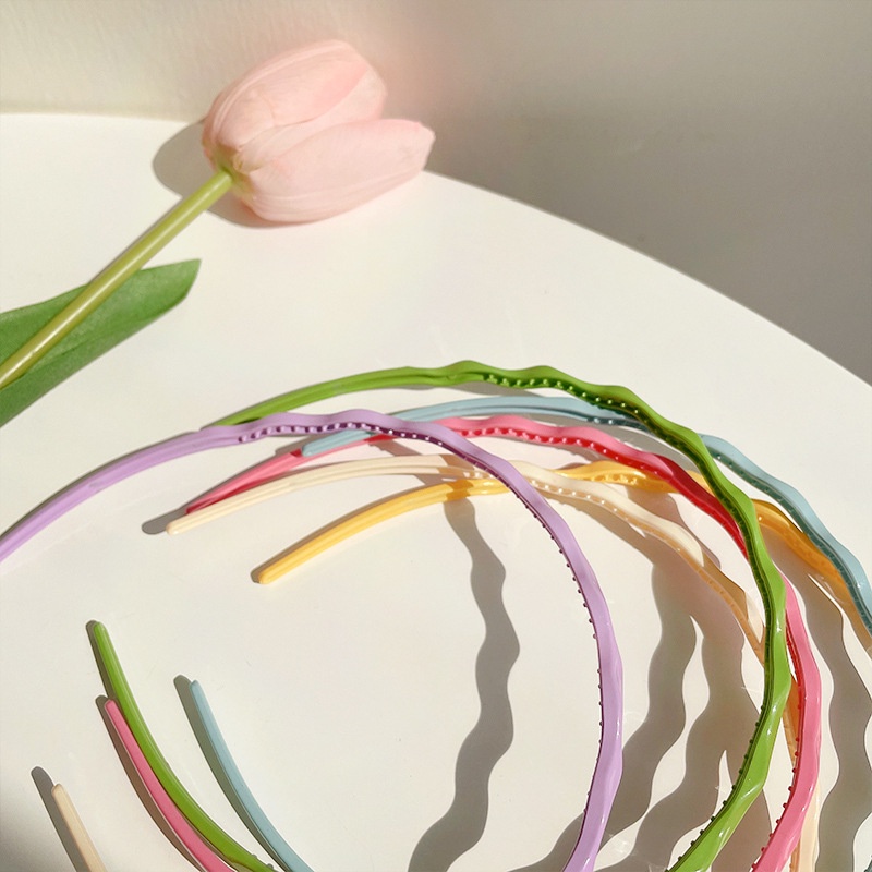 3SP | ART71 Bando Korea Polos Glossy Zig Zag Candy Aksesoris Rambut Wanita Korean Headband