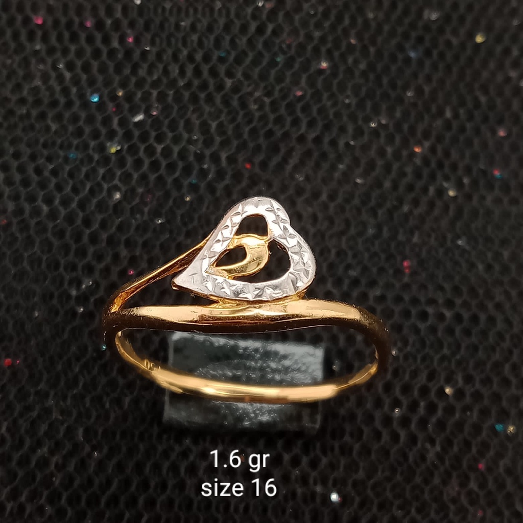 Cincin emas 17K - 1.6 gr kadar 750 - 3925