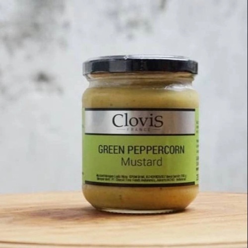 

clovis green peppercorn mustard 200gr