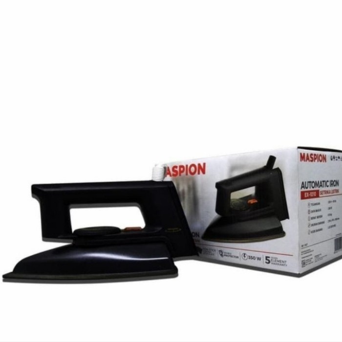 Maspion Electric Iron Setrika Listrik EX 1010 BB Hitam 350 WATT | GARANSI RESMI