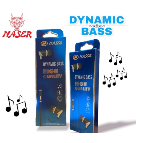 HANDSFREE NASER DYNAMIC BASS/handsfree/Earphone Dynamic Bass -High Quality/PRODUK ORIGINAL