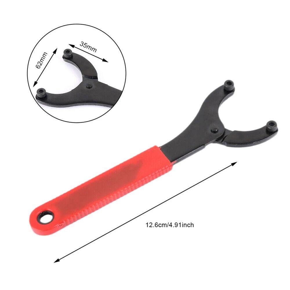 Agustina Kunci Sepeda Fixed-Gear Adjustable Sepeda Bawah Rantai Roda Engkol Bracket Sprocket Remover Tools Alat Pelepas Delapan Berbentuk Kunci Pas