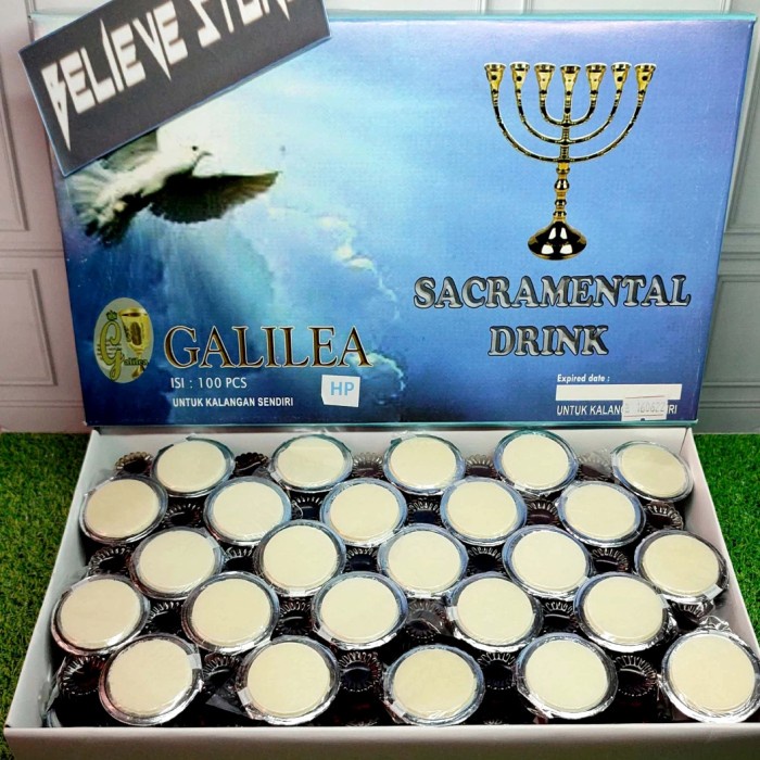 

Tokopratiwiw - Anggur Cup Perjamuan Kudus & Hosti Polos Isi 100 Pcs / Galilea