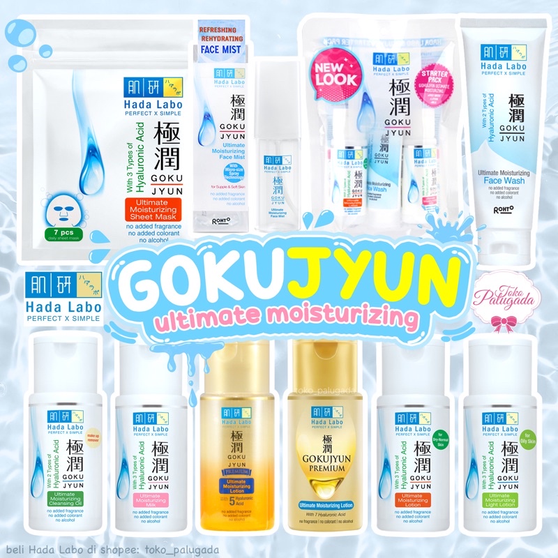 [BISA COD] Hada Labo Gokujyun Series - Gokujyun Face Wash Gokujyun Lotion Gokujyun Milk