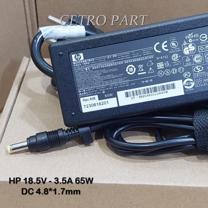 Adaptor Charger Hp DV2 DV3 DV2000 DV3000 CQ510 V3000 Series 65W -NEW