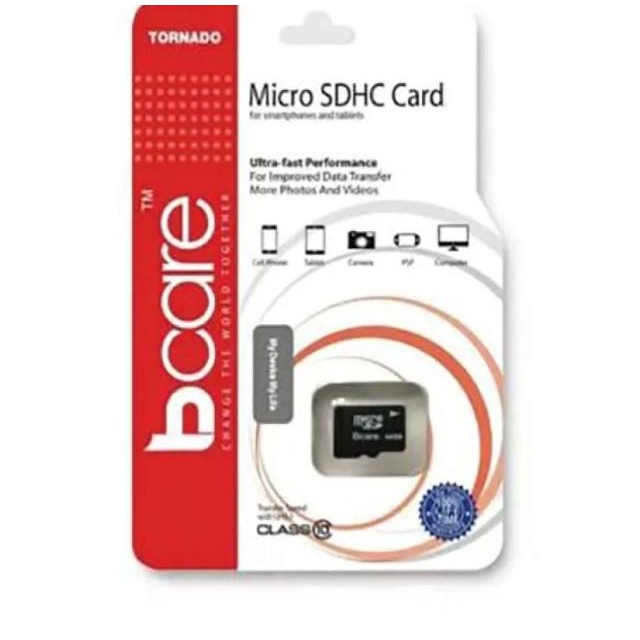 Bcare Micro SD 64GB Memory Card MicroSD HC Class 10 100Mbps CCTV