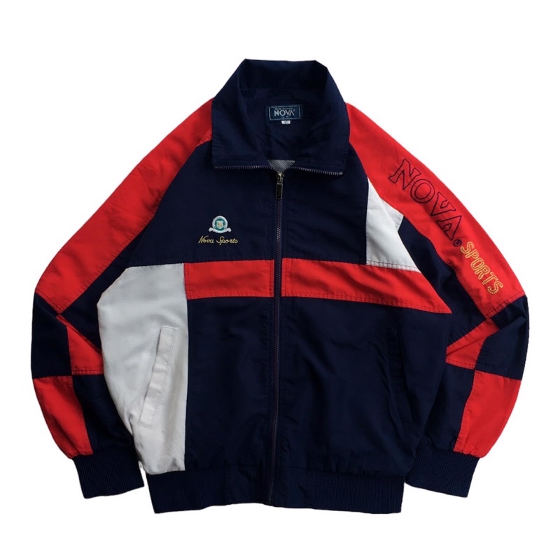 Vintage colorblock Nova Sports & diadora Windbreaker Jaket Second