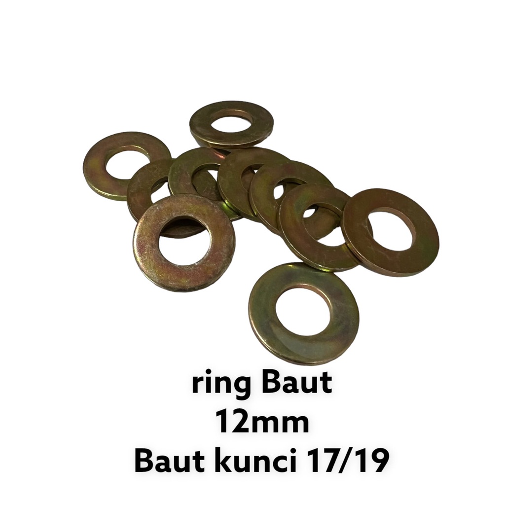 RING BAUT 12mm KUNING/RING PLAT/RING