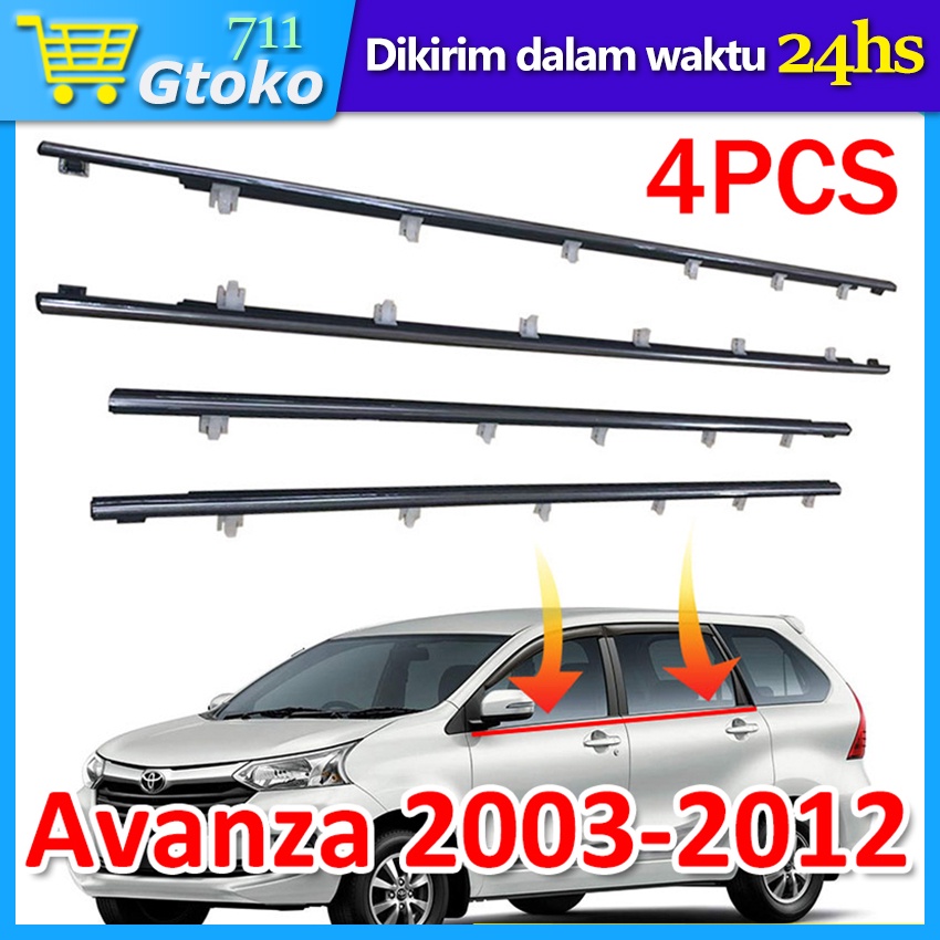Weather Strip Pelipit Kaca Luar Karet List Mobil Avanza Xenia 2003-2012