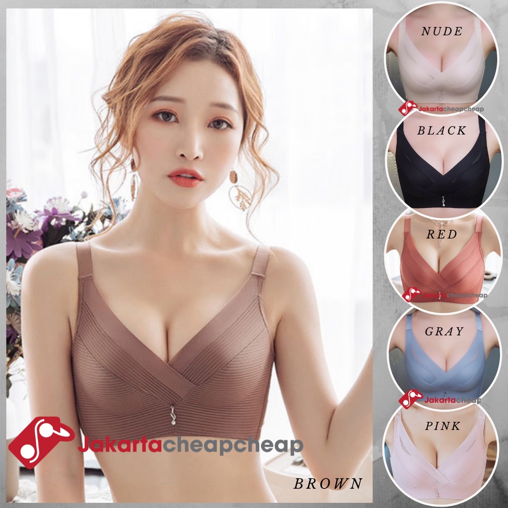 JC090 Pakaian Dalam Wanita Busa Push Up Bra Sexy Tanpa Kawat