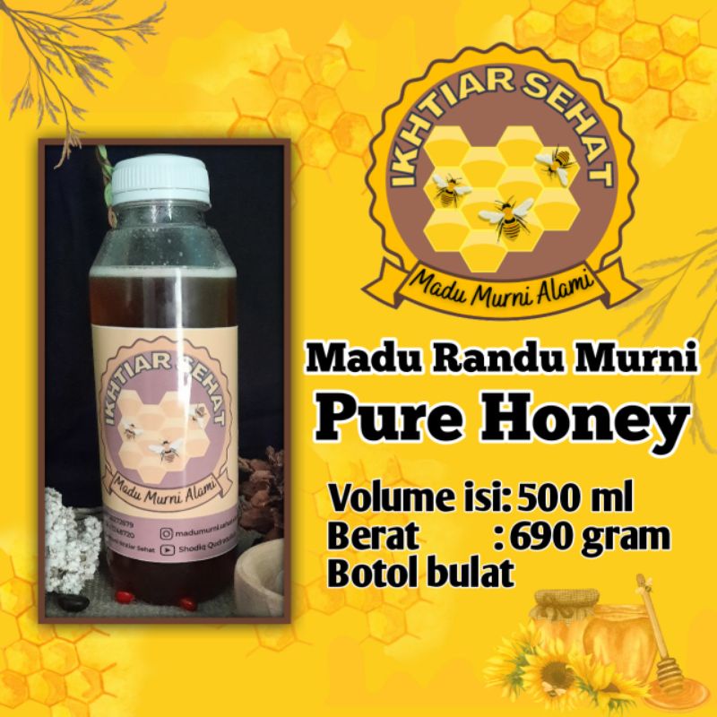

MADU RANDU MURNI ASLI 500 ML 690 GRAM