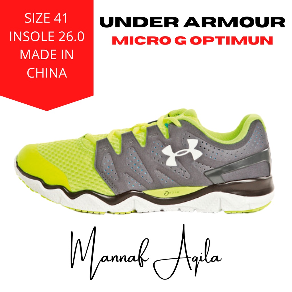 Sepatu Olahraga UNDER ARMOUR MICRO G OPTIMUM Size 41