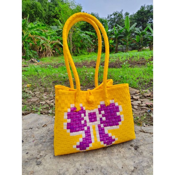 jali bag paty sulam/ tas anyaman/ tas jali hello kitty