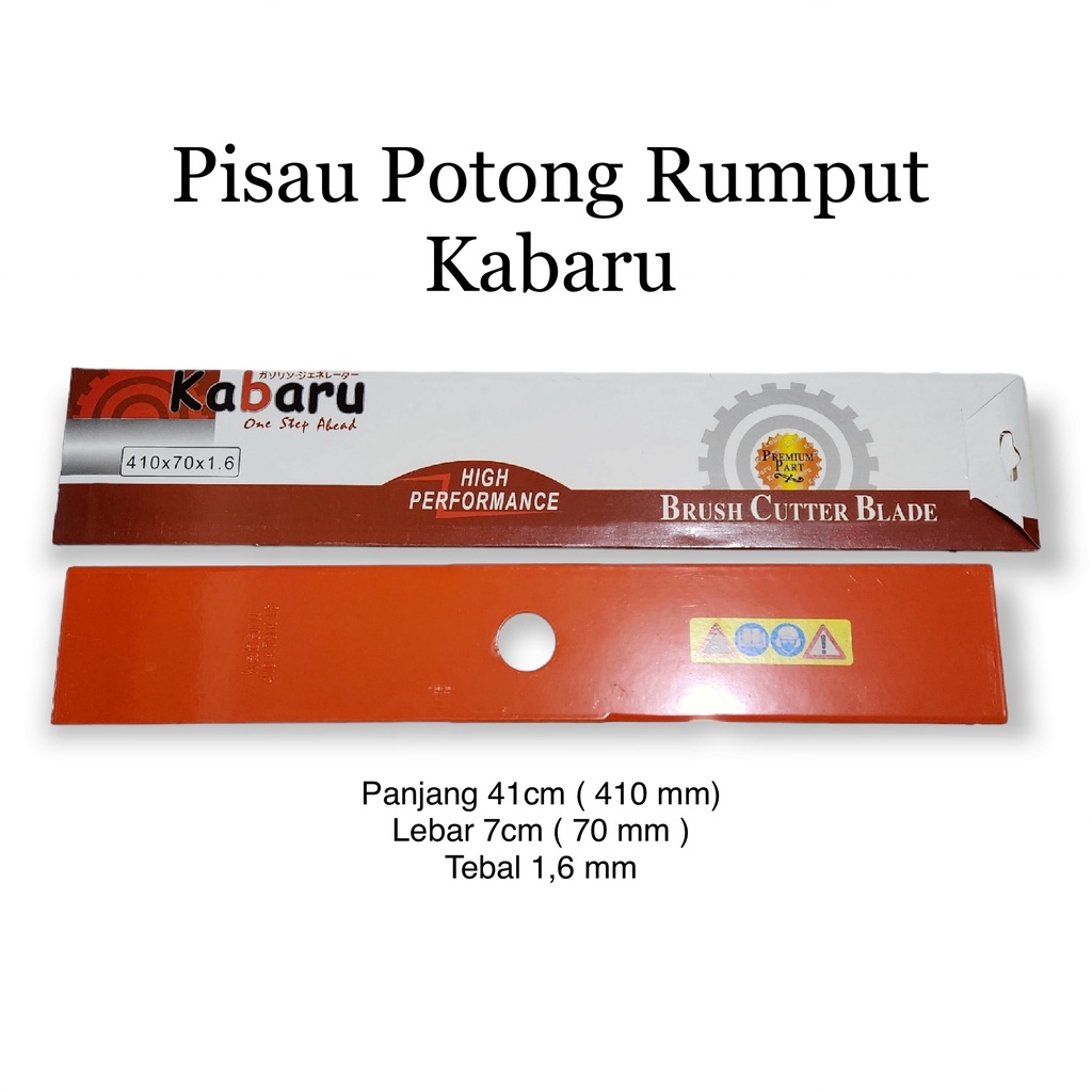 Pisau Mesin Potong Rumput Kabaru Orange 410mm 41cm 410 x 70 x 1,6mm