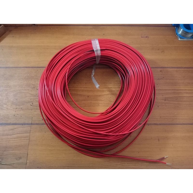 KABEL SERABUT MERAH HITAM 22 AWG 17X2 TEMBAGA SILVER SNI PER METER