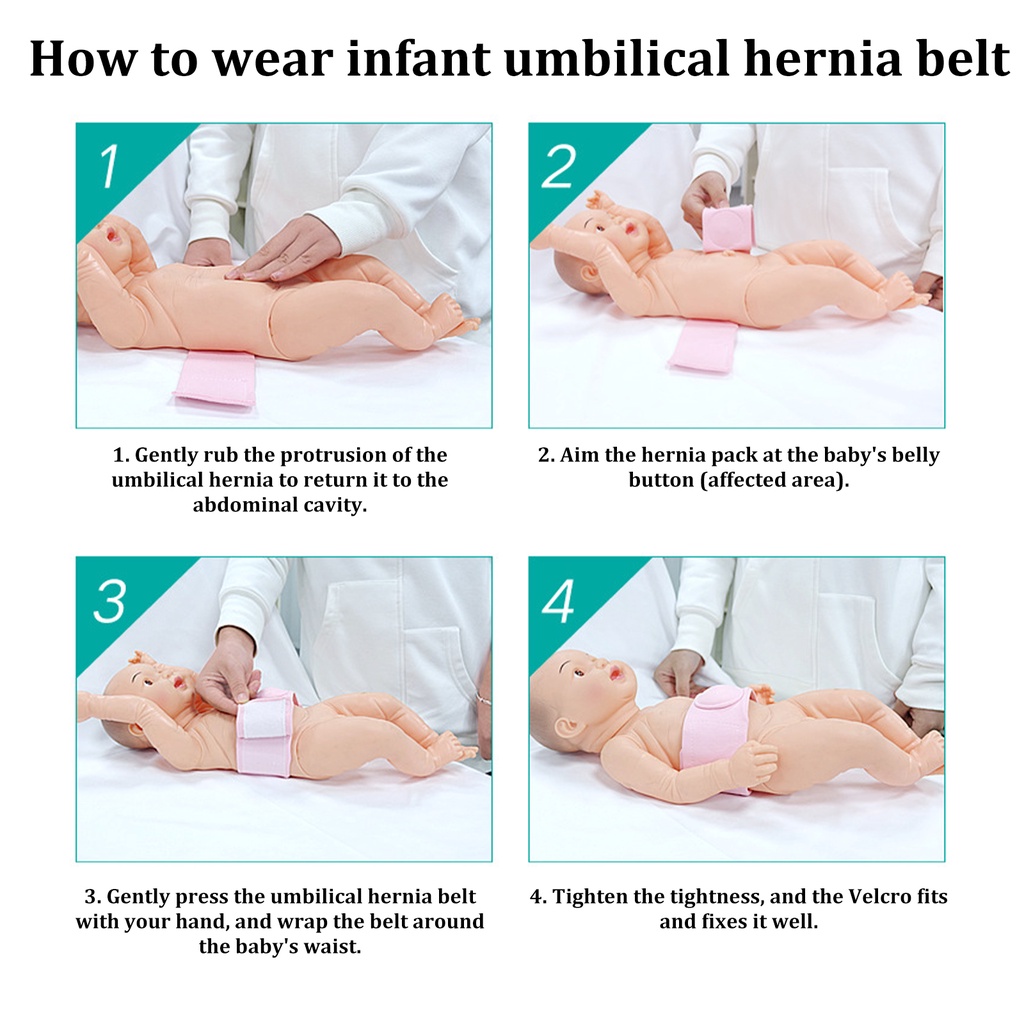 Sabuk Hernia Bayi Bodong Baby Umbilical Truss Belt Sabuk Pusar Bodong