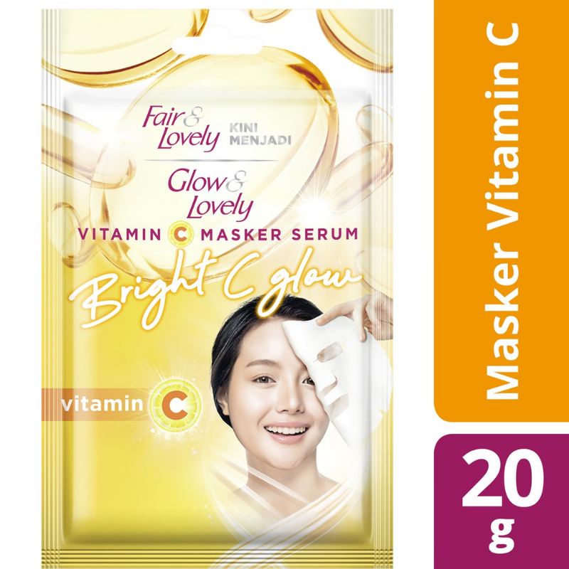 FAIR N LOVELY / GLOW N LOVELY VITAMIN C SERUM SHEET MASK 20GR