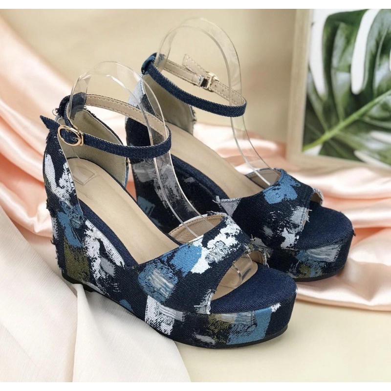 Wedges WA07,WA05 sendal wanita import realpict