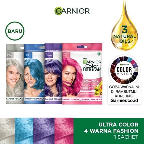 [Kemasan Saset] Garnier Color Naturals | Semir Rambut | Pewarna Rambut