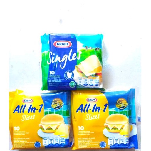 Keju Kraft Singles Slice Isi 10  / Keju Kraft All In One