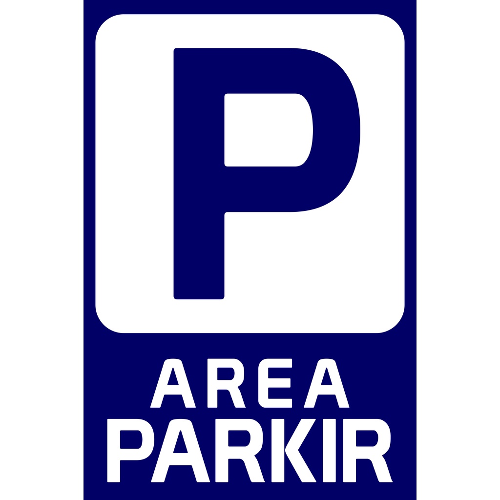 Banner Area Parkir ukuran 40x60