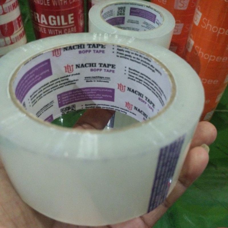 

Lakban / ISOLASI NACHI 2 Inch x 100 Yard (Core ungu /Tipe yg paling Rekat)