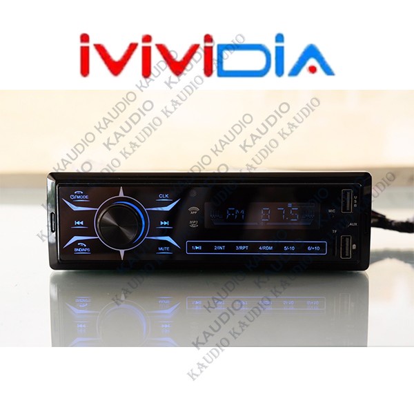 MVIDIA Tape Single Din Head Unit Radio USB SD Card MP4 Mobil Bluetooth