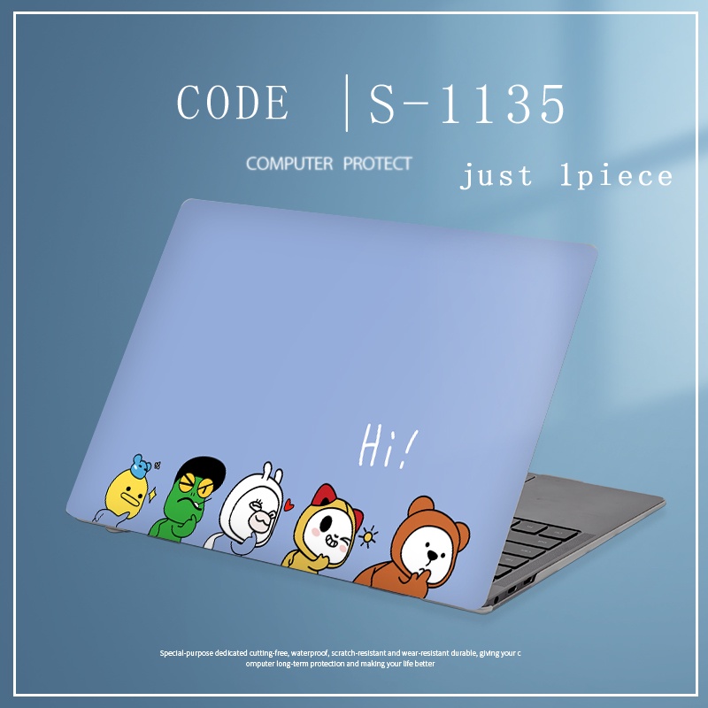 1pc Universal Menyesuaikan Pola COD Cover Laptop Cinnamoroll Stiker Skin Untuk Lenovo Ideapad 330-15 v330-15ikb v330-15ast Lukisan Notebook Film