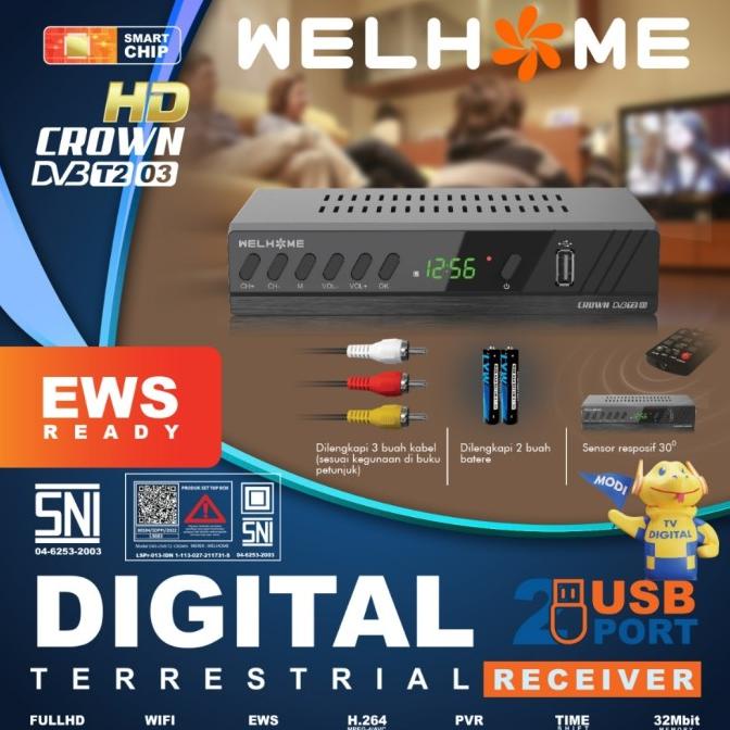 Set Top Box STB WellHome SNI Bergaransi