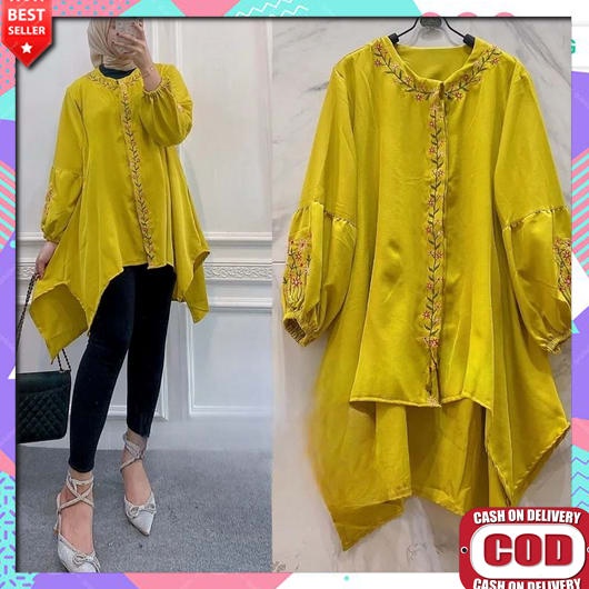 Blouse Korean Style Fashion Muslim Premium - Baju Wanita Korea - Baju Atasan Wanita Lengan Panjang K