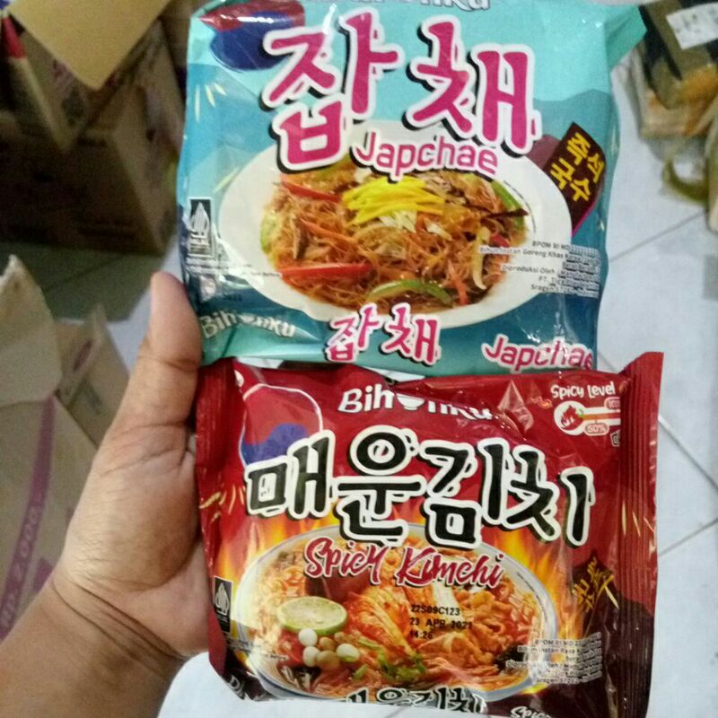 

Bihunku Bihun Instan Spicy Kimchi & Japchae 55g