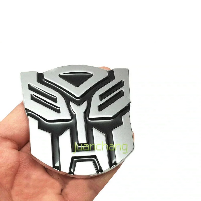 Stiker Emblem Logo Transformers 3D Untuk Mobil / Motor