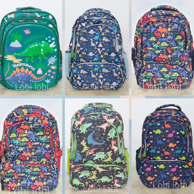 Tas sekolah ransel anak SD Dinosaurus dino