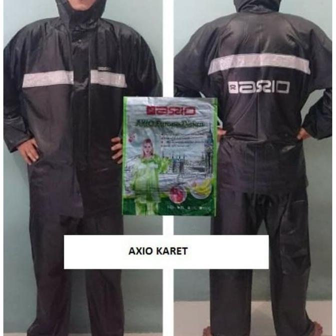 Setelan Jas Hujan AXIO ORIGINAL/ Mantel Jas Hujan Pria /Axio 661 Karet