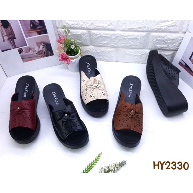 Sandal wanita wedges terbaru xiuxian HY2330