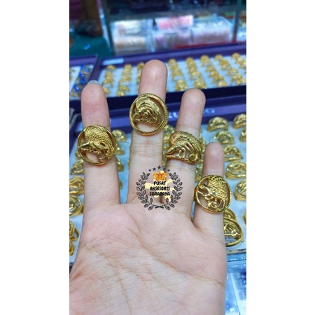 PROMO CINCIN TITANIUM MODEL CENDRAWASIH WARNA EMAS