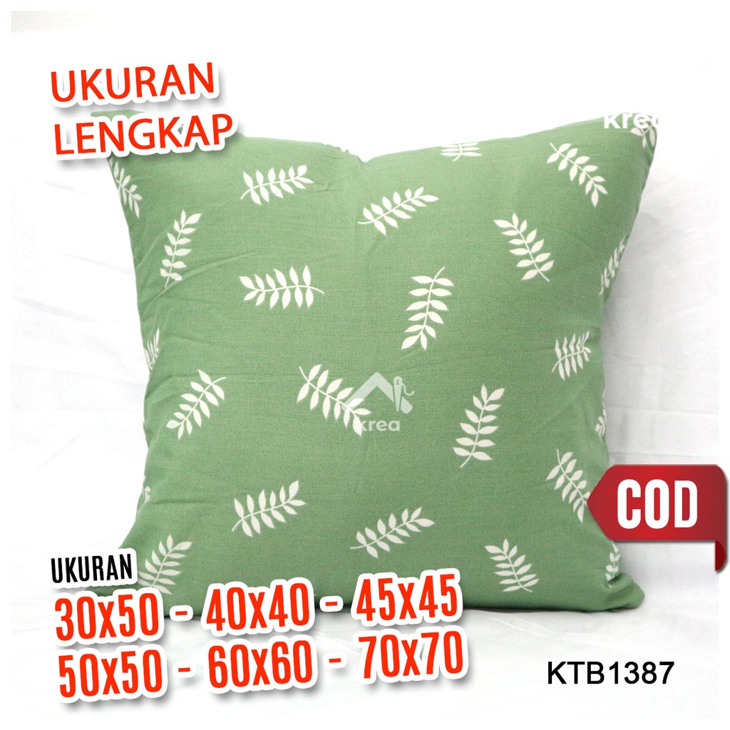 Sarung Bantal Sofa Ukuran 30x50, 40x40, 45x45, 50x50, 60x60, 70x70 - KTB1387