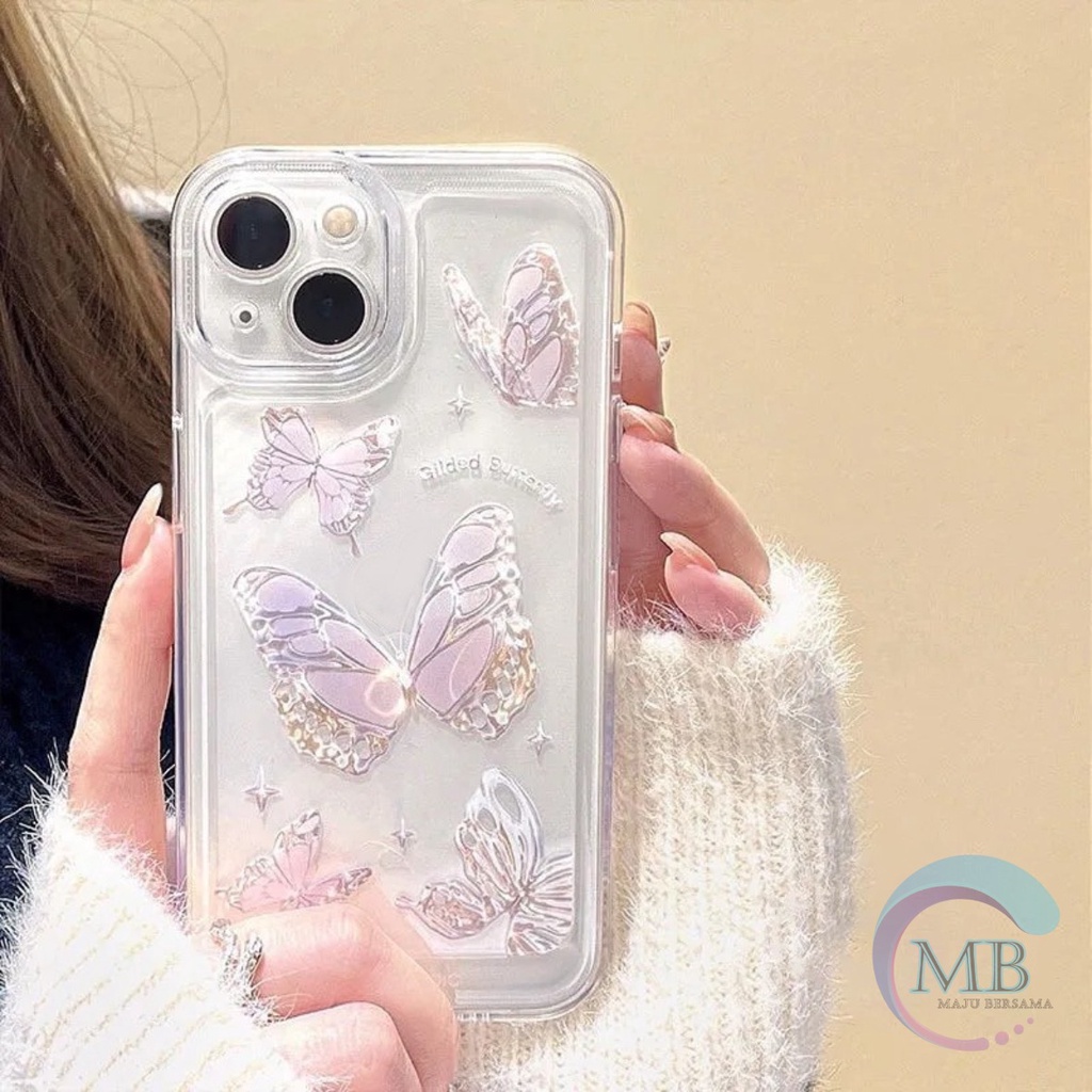 SS116 SOFTCASE TRANSPARAN MOTIF KUPU KUPU XIAOMI REDMI A2 A2+ NOTE 7 8 9 10 11 12 PRO MI A1 MB3948