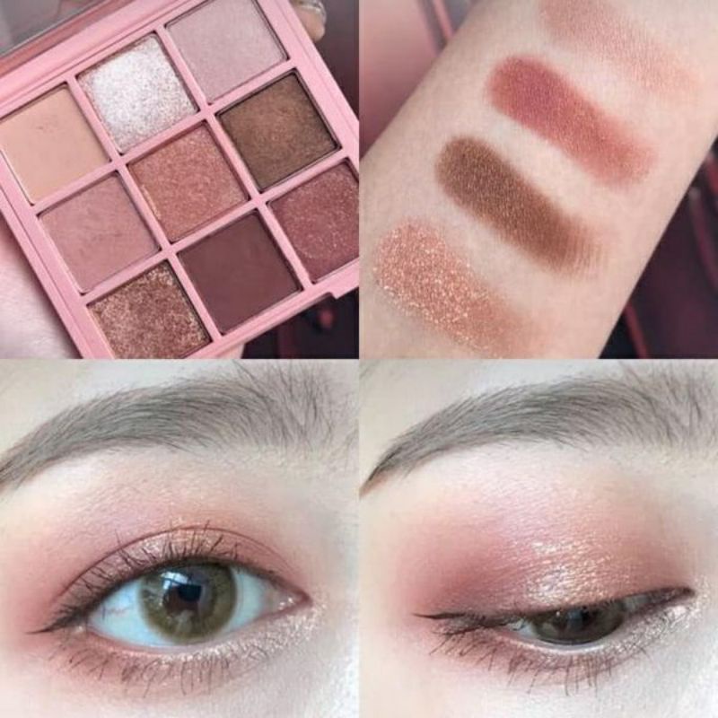 Matte Korean Eyeshadow Nude Color 9 Warna Smokey Eyeshadow Palet Termurah