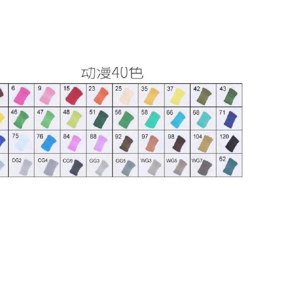 

Touchfive 40 Colors Twin Marker / Spidol Gambar Sketsa Copic Brush Pen - 40 Warna