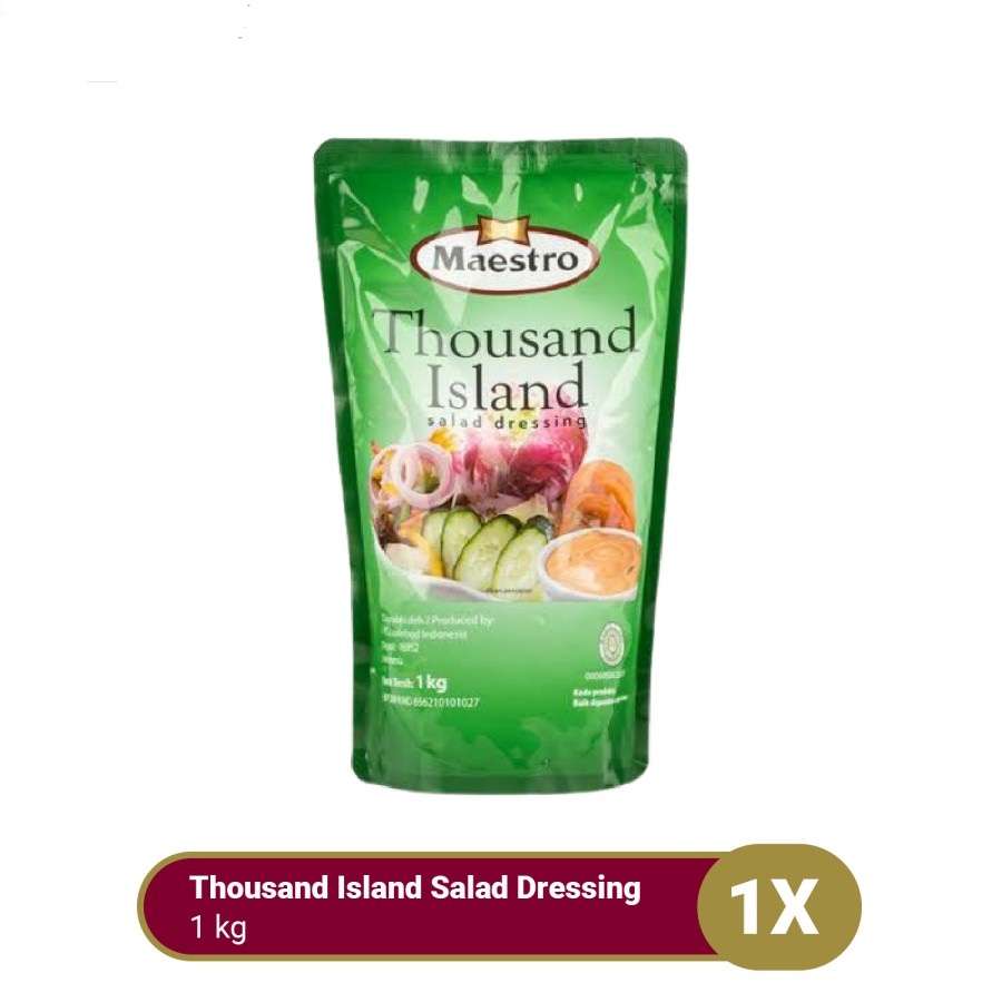 MAESTRO THOUSAND ISLAND SALAD DRESSING POUCH 1KG HALAL