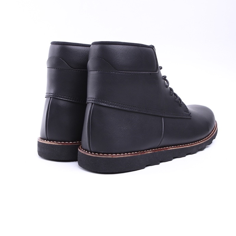 [Big Size] Aegis  - Winter Black Sepatu Boots Pria Original