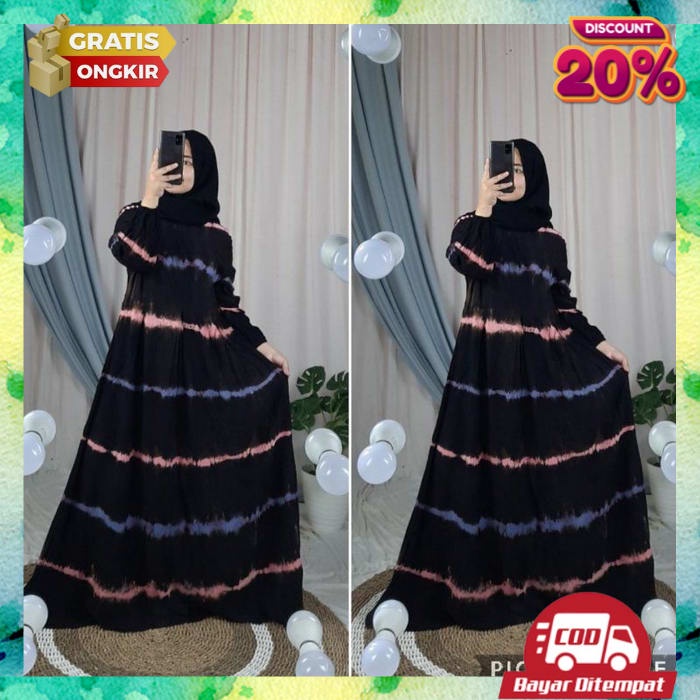 Ganis Kondangan Import Dres Ibu Ibu Syari Gsmis Baju Premium Gamus Lebaran2022 Pakaian Muslimah Syar