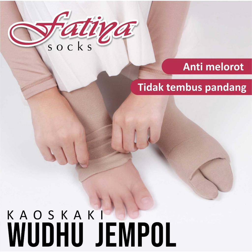 Fatiya Kaos  Kaki Muslimah Wudhu  Instan lKaos Kaki Umroh Haji lPerlengkapan Umroh lWanita Wudhu  Wupol