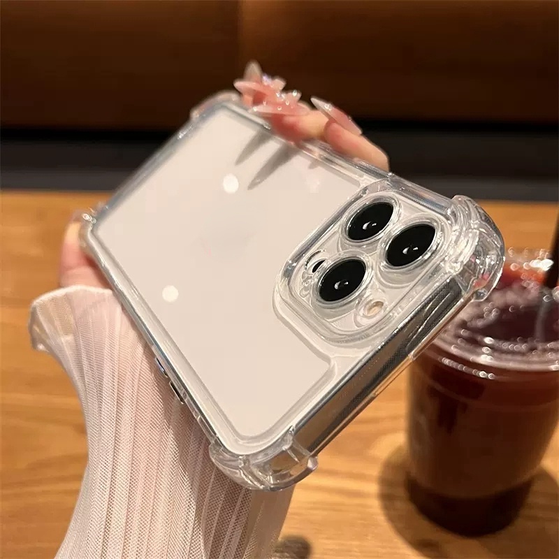 Soft Case Silikon Transparan Untuk Iphone 14 13 Pro Max 12 11 Pro Max X Xr Xs Max 7 8 Plus SE 2020