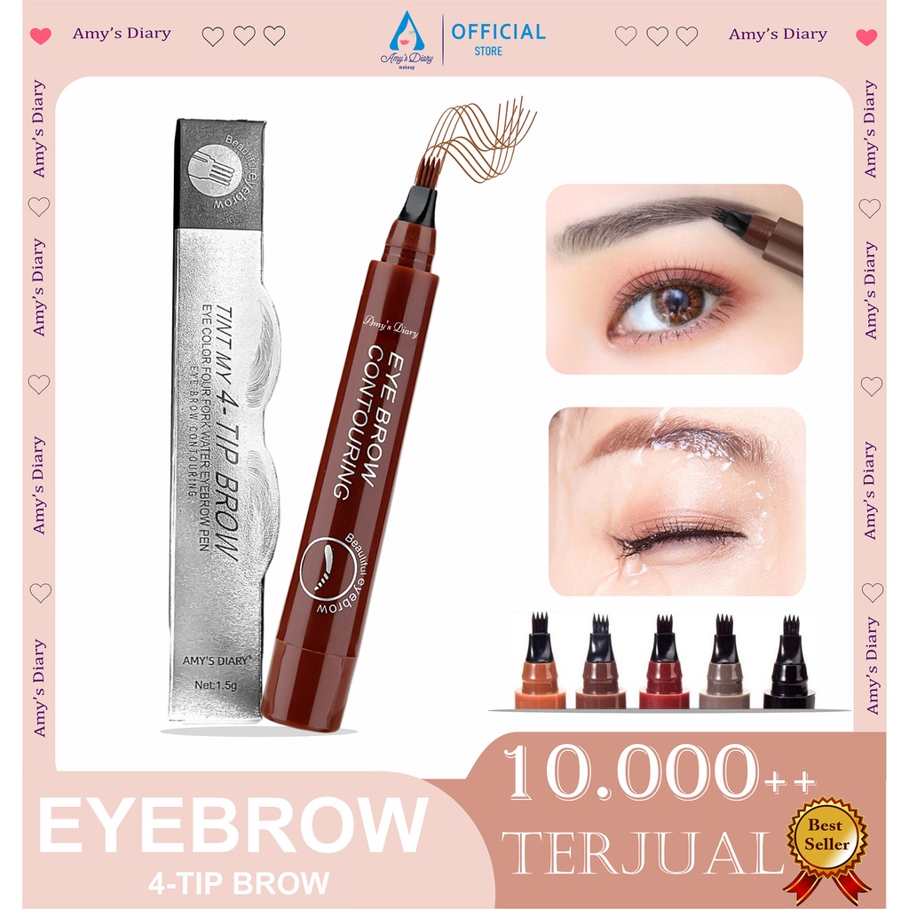 Amy's diary my 4- tip brown eyebrow pensil alis Waterprof